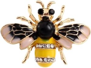 Unisex Enamel Bee Brooches Insect Brooch Pin Cute Small Badges Fashion Jewelry Wholesale Women and Men Jewelry hot-B0D398QD4G