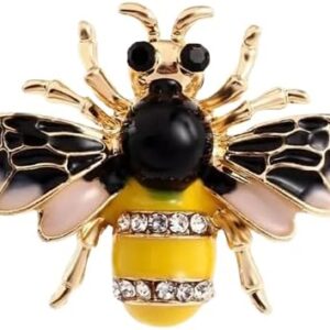 Unisex Enamel Bee Brooches Insect Brooch Pin Cute Small Badges Fashion Jewelry Wholesale Women and Men Jewelry hot-B0D398QD4G