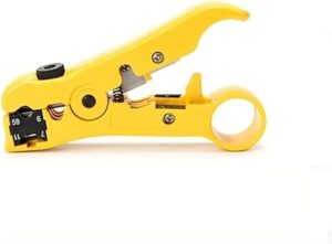 Multi-functional Wire Coax Coaxial Stripping Tool for UTP/STP RG59 RG6 RG7 RG11 Universal Cable Stripper Cutter Pliers-B0BRYNVSFJ