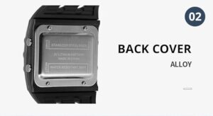 [1Pcs] Mens Digital Sports Watch, Big Numbers, Large Display Face Big Digits, Easy to Read, Waterproof, Running Military Watch-B0DQVQJ98H