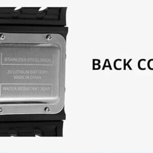[1Pcs] Mens Digital Sports Watch, Big Numbers, Large Display Face Big Digits, Easy to Read, Waterproof, Running Military Watch-B0DQVQJ98H