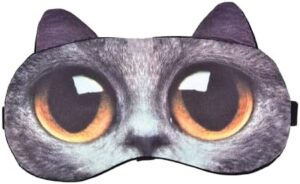 1Pcs Natural Sleeping Soft Blindfold Eyepatch Women Men Sleep Eyeshade Eye Cover Cute Cat Dog Sleep Mask Eyeshade Cover Eye Mask (964)-B0DPNKKVBY