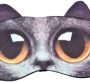 1Pcs Natural Sleeping Soft Blindfold Eyepatch Women Men Sleep Eyeshade Eye Cover Cute Cat Dog Sleep Mask Eyeshade Cover Eye Mask (964)-B0DPNKKVBY