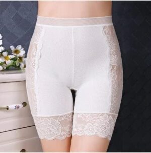 White, L(55kg-67.5kg) - Women Panties Seamless Safety Short Pants Women's High Waist Stretch Shorts Briefs Slimming Underwear Woman Summer Lingerie-B0BQT6YWM2
