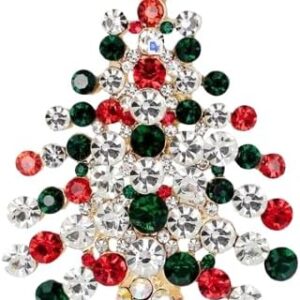 41VBkkJz7HL._AC_ - 1 Pcs Christmas rhinestone cartoon animal brooch Christmas tree sleigh stars bells deer boots penguin wreath bird pin accessorie - S14-B0DQ1LDX4K