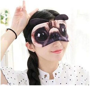 1 of Animated Cartoon 3D Starling dog eyes Sleep Mask Ice patch Light Shading Cover eyemask for Women Girls Kids-B091CZBL2R