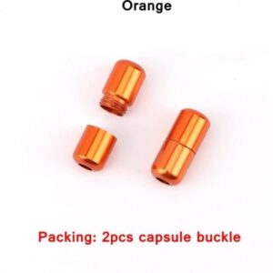 2 Pcs Elastic Laces Clasps Metal Capsule Lock Buckles Tip Ends No Tie Shoelaces Tieless Elastic Lazy Shoelace Accessries (Browne)B0BKC59HV5