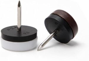 [20 Pcs] Small Mixed Thickened Furniture Glide,Nail-On Nylon Slider Pad Floor Protector for Wooden Leg Feet Of Chair Table Sofa-B0CGMNZR13