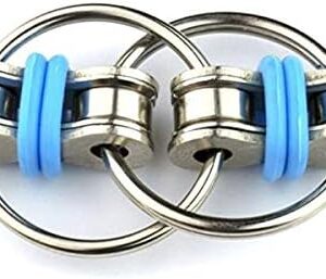 Flippy Chain Fidget Toy Perfect for ADHD, Anxiety, and Autism - Bike Chain Fidget Stress Reducer for Adults and Kids Blue-B096QZNB3N