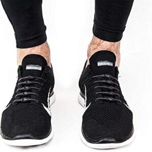 No-tie Silicone Elastic Shoelaces (Black) - Set of 14 Pieces-B091GYZK4V