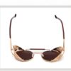 [1Pcs] Round Metal Sunglasses Steampunk Men Women Brand Designer Glasses Oculos De Sol Shades UV Protection-B0CSHZP41F