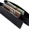 Premium PU Leather Vehicle Storage Box, Compartment for Snacks, Electronics and Travel Essentials-B091CTWWKG