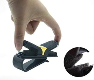 Portable Fastener Clip Eyeglasses Clip Ticket Card Clamp ABS Car Glasses Cases Black Car Sun Visor Sunglasses Holder-B08Z4GLRKV