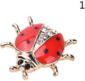 Fashion Rhinestone Brooch For Women Brooch Collar Pins Corsage Crystal Leaves Insect Brooch Badges Jewelry Accessories (as shown in pic)-B0C4CCXQ31