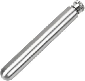 Bottle Mini Stainless Steel Hip Flasks for Whisky Hidden Wine Bottle Tubular Pot Alcohol Flask Groomsmen Gifts 1/1 Oz Multifuction Bottle for Emergency Treatment Drinks 10cm Length-B0DQ9ZMCS6