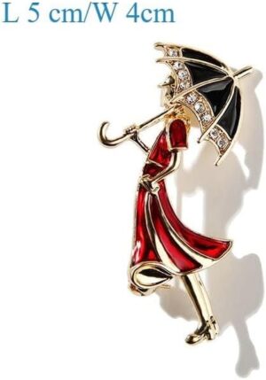 Cute Vintage Insect Brooch Enamel Animal Badge Corsage Pins Jewelry Gift (M) بروش للزينة السيدات-B0BVHNQ5DH