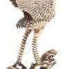 1pcs - 5.5 * 4CM - Small Chinese Mini Retro Collectable Chinese Brass Carved Chinese Ancient Beast Flying Pixiu Home Ornaments Copper Figurines Fengshui Statue (N12)-B0D37NZB1B