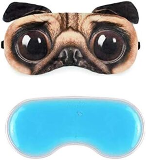 1 of Animated Cartoon 3D Starling dog eyes Sleep Mask Ice patch Light Shading Cover eyemask for Women Girls Kids-B091CZBL2R