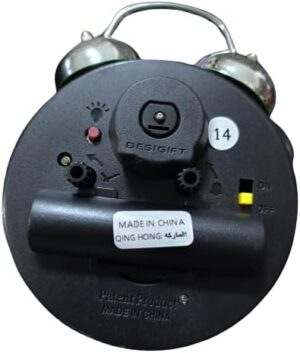 [1Pcs] 3" Mini Small Alarm Clock Kid Learning Digital Alarm Clock, Retro Portable Cute Round Number Double Bell Desk Table Clock, Random Color-B0CK1DDDDT