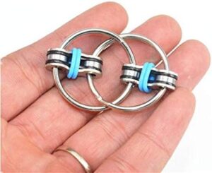 Flippy Chain Fidget Toy Perfect for ADHD, Anxiety, and Autism - Bike Chain Fidget Stress Reducer for Adults and Kids Blue-B096QZNB3N