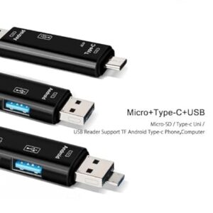 41jaERjj88L._AC_SX450_ 5 in 1 Multifunction Usb 2.0 Type C/Usb/Micro Usb/Tf/SD Memory Card Reader-B0BT5X8P6B