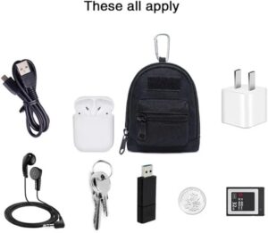 Nylon Tactical Bag Outdoor Molle Portable Waist Fanny Pack Men Phone Pouch Camping Hunting Tactical Waist Bag EDC Gear Purses-B0DHH448SZ