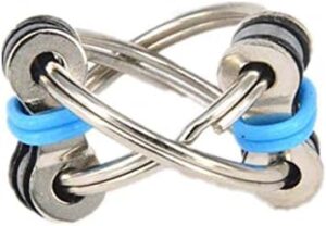 Flippy Chain Fidget Toy Perfect for ADHD, Anxiety, and Autism - Bike Chain Fidget Stress Reducer for Adults and Kids Blue-B096QZNB3N