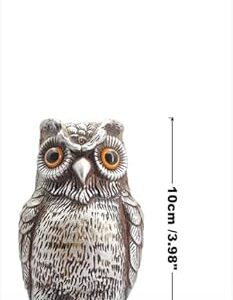 41lDvnG61cL._AC_SY550_ 1PCs Decorative Owl Realistic Animal Scarecrow Decor Lawn Garden Miniatures Figurine Home Small 6x10cm Random Color-B0D8DHN9Q1