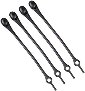 No-tie Silicone Elastic Shoelaces (Black) - Set of 14 Pieces-B091GYZK4V