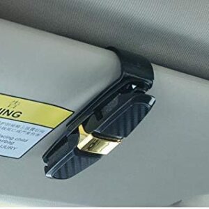 41p22HBcTyL._AC_ Portable Fastener Clip Eyeglasses Clip Ticket Card Clamp ABS Car Glasses Cases Black Car Sun Visor Sunglasses Holder-B08Z4GLRKV