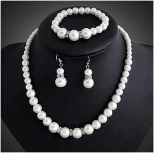 (1 Set) (As Shown) Fashion Simple rhinestone necklace earrings set Bridal Wedding Party Rhinestone Water Drop Pendant Necklace Drop Earrings Set (Ryan's Jewelry-Metal Color:18)B0D22DF3MJ