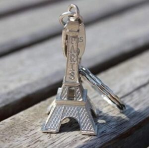 Eiffel Tower Key Medal Item 681 (2In, Silver)-B091CC1JDG