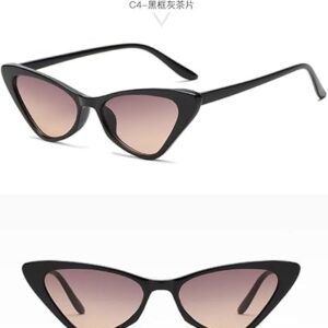 41vhVciU7tL._AC_SX425_ Men's Fashion Women's Luxury Cat Eye Sunglasses Triangle Vintage Design UV400 Sun Glasses Unisex Classic Small Outdoor Goggle Shades-B0D1HXSTL3