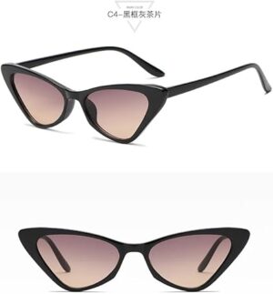 Men's Fashion Women's Luxury Cat Eye Sunglasses Triangle Vintage Design UV400 Sun Glasses Unisex Classic Small Outdoor Goggle Shades-B0D1HXSTL3
