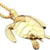 [1Pcs] New Trendy Turtle Pendant Necklace Women's Necklace Fashion Metal Animal Cute Accessories Party Gift-B0CPFQDBHM