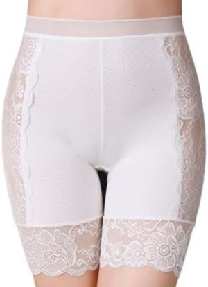 White, L(55kg-67.5kg) - Women Panties Seamless Safety Short Pants Women's High Waist Stretch Shorts Briefs Slimming Underwear Woman Summer Lingerie-B0BQT6YWM2