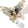 Cute Vintage butterfly Brooch Enamel Animal Badge Corsage Pins Jewelry Gift (B)B0BRCFJS6K