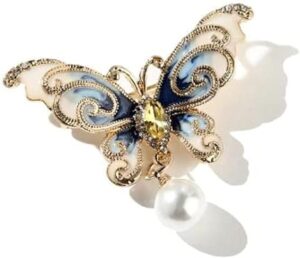 Cute Vintage butterfly Brooch Enamel Animal Badge Corsage Pins Jewelry Gift (B)B0BRCFJS6K