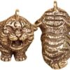 Metal Brass Tiger Key Chains DIY Hangings Jewelry Accessories Vintage Cute Animal Figurines Car Keyrings Pendants Children Gifts-B0B212C8J2