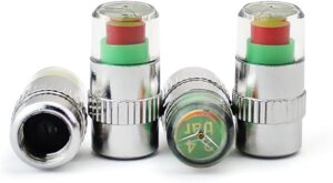 Car Auto Tire Pressure Monitor Gage Alert Sensor Indicator Valve Caps, 4 Pieces-B091JGJ922