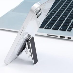 (1 Pc) Random Color Apply - Folding Mini Metal Phone Holder Aluminum Alloy Foldable Desktop Stand 360 Rotating Universal Mobile Phone Desk Bracket-B0CBZG6GTD