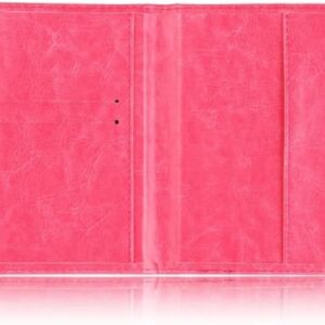 1PCs Travel Passport ID Card Cover Holder Case Faux Leather Color May Little Different (pink)-B0DC5N7PYG