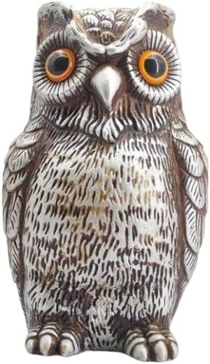 1PCs Decorative Owl Realistic Animal Scarecrow Decor Lawn Garden Miniatures Figurine Home Small 6x10cm Random Color-B0D8DHN9Q1