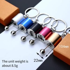 519wP-UNf6L._AC_ Zinc Alloy Car Gear Knob Shift Styling Keyring (Black)B09TGVBKFL