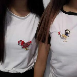 Cute Colour Rooster Brooches Pin For Women Enamel Animal Brooch Broches Crystal Cock Jewelry Pins Gift (C1)-B0CZDT2BFX