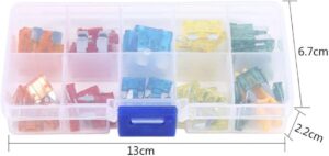 Keenso 50pcs Car Standard & Mini Blade Fuse Kit Assortment Block Blade Fuse Box 5A 10A 15A 20A 30A Car Boat Truck SUV-B07HQ6B7GY