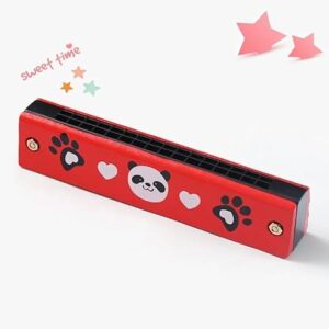 Wooden Harmonica Educational Gift Instrument Mouth Music Organ Replacement 1pcs Durable Hot Sale Newest 13Cm,24 Hole, 33Gram (Green)-B0DNNPB6HH