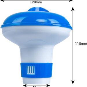 Gxhong Floating Dispenser, Chemical Dispenser for Swimming Pool, Pool Float Chlorine, Pool Accessory, 5 inches-B092PVKW12