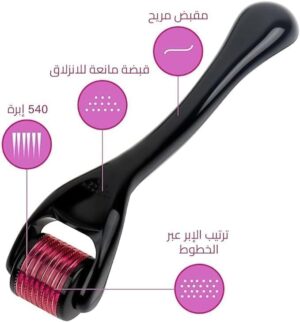 Derma Roller Needles 540 Titanium Microneedle Roller for Face Skin Rejuvenation Anti-Wrinkle Anti-Aging Skin Rejuvenation Hair Loss Acne Scars Stretch Marks, Multicolor (1.5mm)B0DFYZYSH1