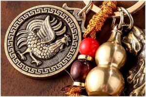 [1Pcs] Chinese Traditiona Money Drawing Pi Xiu Keychain Automobile Hanging Ornament Qing Dynasty Five Emperors' Coins Cinnabar Gourd (ACLJY486-10)B0D6GLTB63